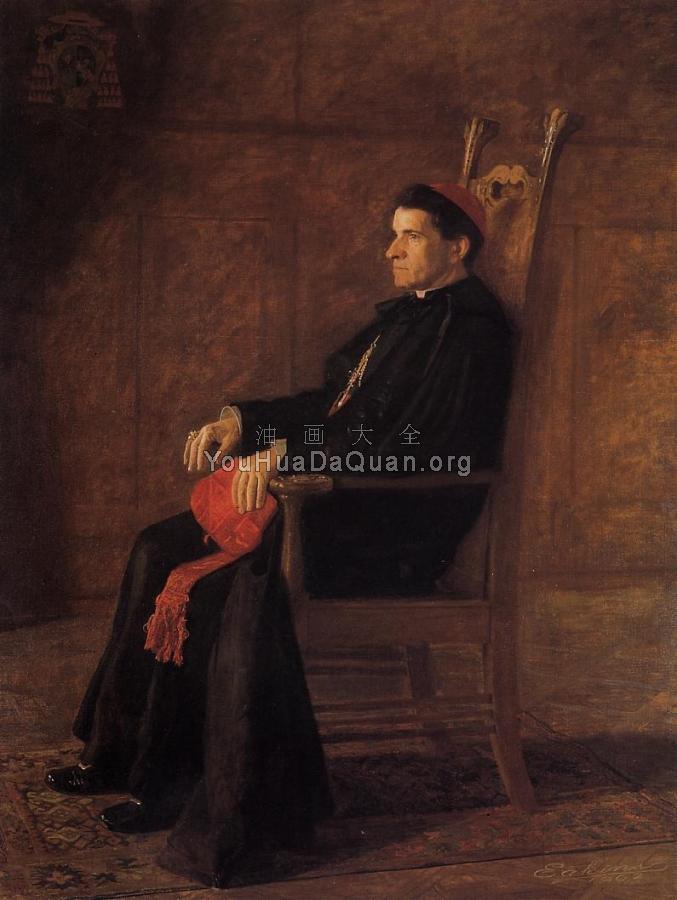 Portrait of Cardinal Sebastiano Martinelli - 托马斯·伊肯斯